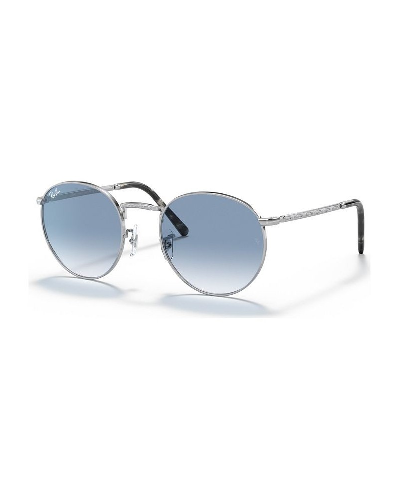 Unisex New Round Sunglasses RB363753-Y Silver Tone $42.72 Unisex