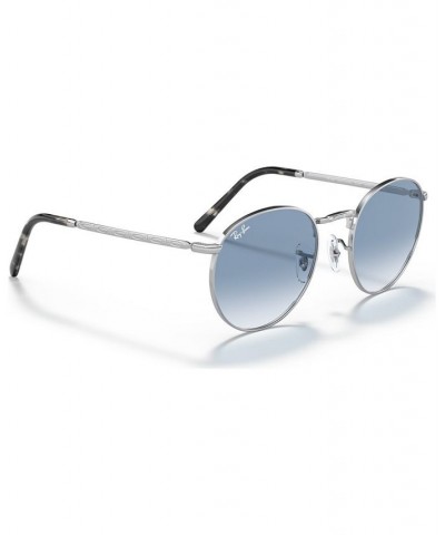 Unisex New Round Sunglasses RB363753-Y Silver Tone $42.72 Unisex