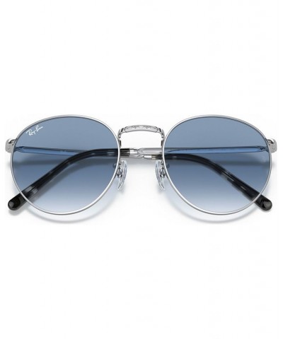 Unisex New Round Sunglasses RB363753-Y Silver Tone $42.72 Unisex