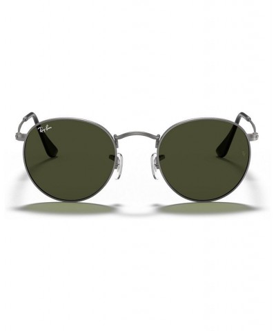 Unisex Sunglasses RB3447 ROUND METAL Gunmetal/Green $34.23 Unisex