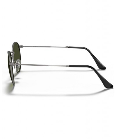 Unisex Sunglasses RB3447 ROUND METAL Gunmetal/Green $34.23 Unisex