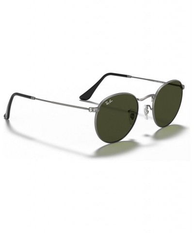 Unisex Sunglasses RB3447 ROUND METAL Gunmetal/Green $34.23 Unisex