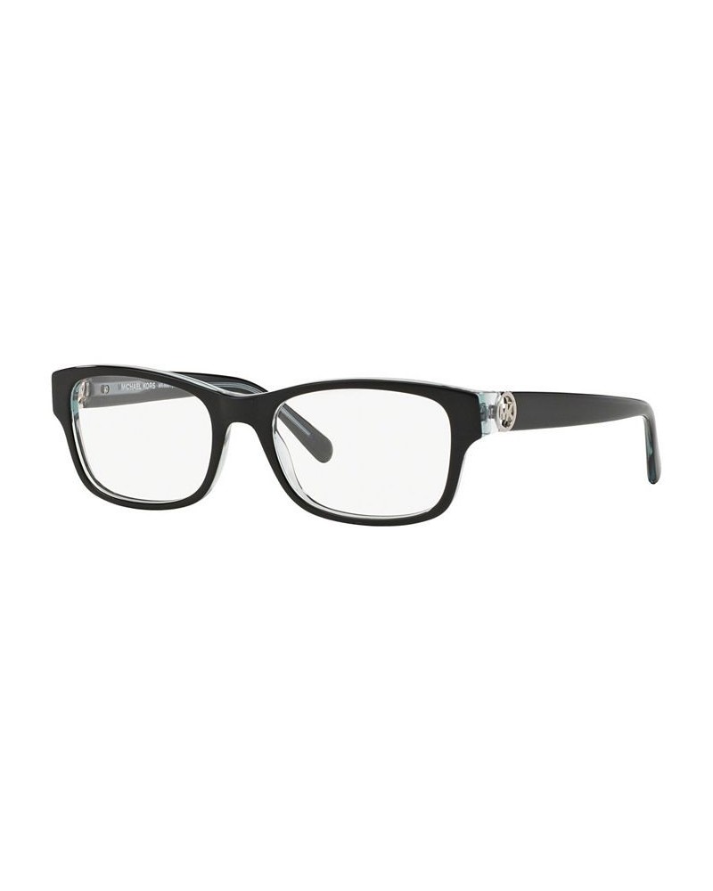 MK8001 Women's Square Eyeglasses Black Blue $29.54 Womens