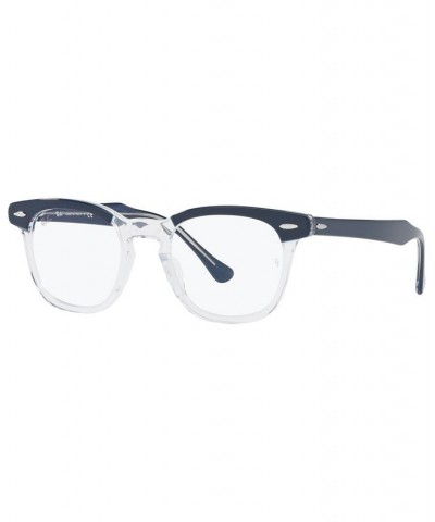 RB5398 HAWKEYE Unisex Square Eyeglasses Bordeaux on Transparent $21.48 Unisex