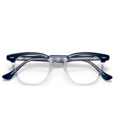 RB5398 HAWKEYE Unisex Square Eyeglasses Bordeaux on Transparent $21.48 Unisex