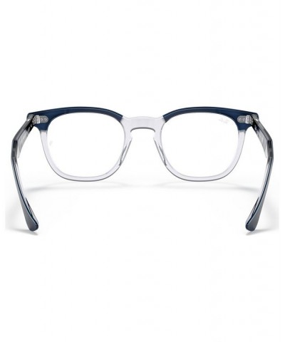 RB5398 HAWKEYE Unisex Square Eyeglasses Bordeaux on Transparent $21.48 Unisex