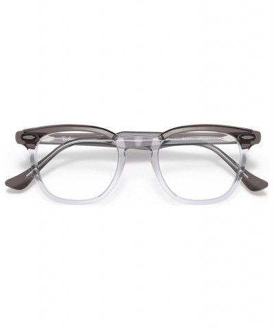 RB5398 HAWKEYE Unisex Square Eyeglasses Bordeaux on Transparent $21.48 Unisex