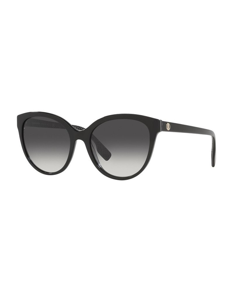 Women's Sunglasses BE4365 BETTY 55 Black on Print Tb/Crystal $40.64 Womens