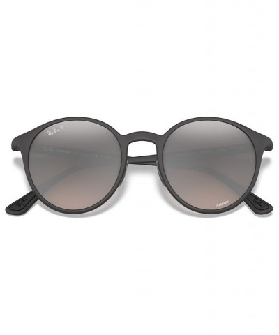 Polarized Sunglasses RB4336CH50-YZP MATTE BLACK/GREY MIR GREY GRADIENT POLAR $45.41 Unisex