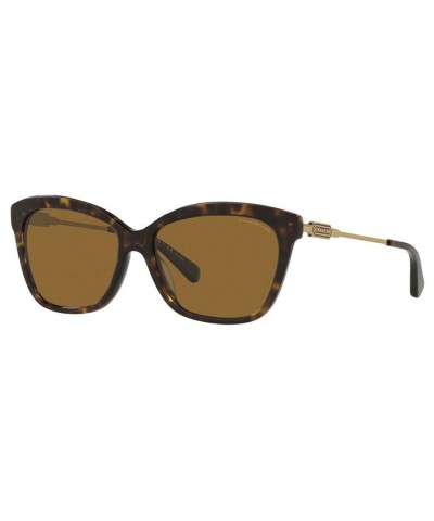 Women's Polarized Sunglasses HC8305 57 L1168 DARK TORTOISE/BROWN POLAR $25.96 Womens