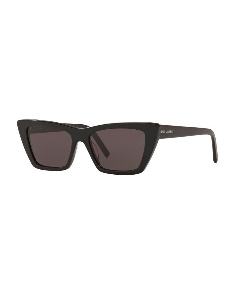 Women's Sunglasses SL 276 Mica 53 Black Shiny $75.60 Womens