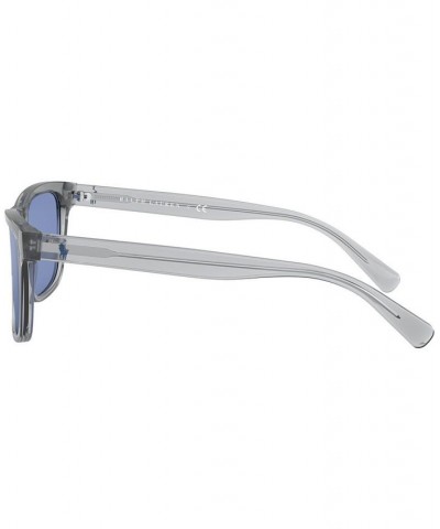 Sunglasses 0PH4167 TRANSPARENT GREY/LIGHT BLUE MIRROR SILVER $18.60 Unisex