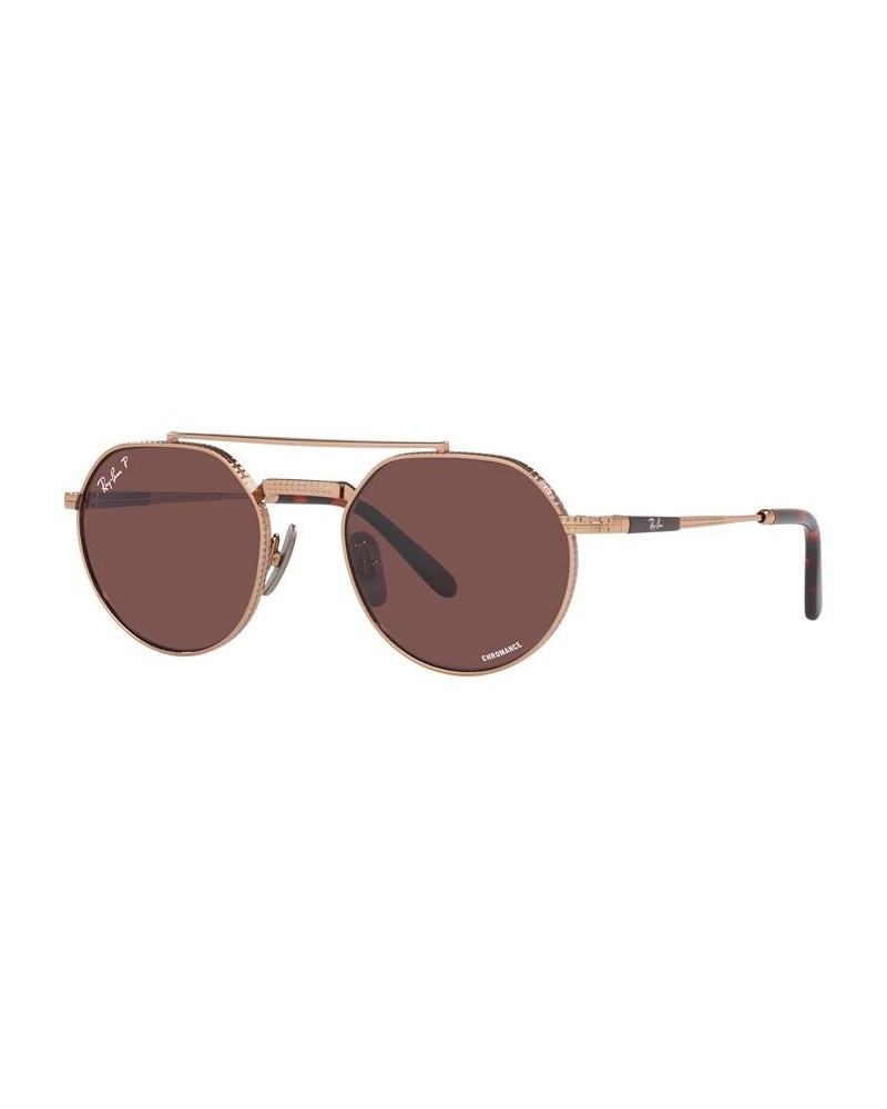 Unisex CHROMANCE Polarized Sunglasses Jack II Titanium 51 Rose Gold-Tone $129.92 Unisex