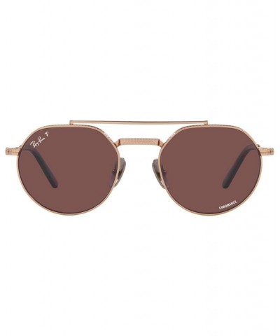 Unisex CHROMANCE Polarized Sunglasses Jack II Titanium 51 Rose Gold-Tone $129.92 Unisex