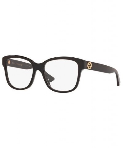 Women's Rectangle Eyeglasses GC00166354-X Black $91.35 Womens