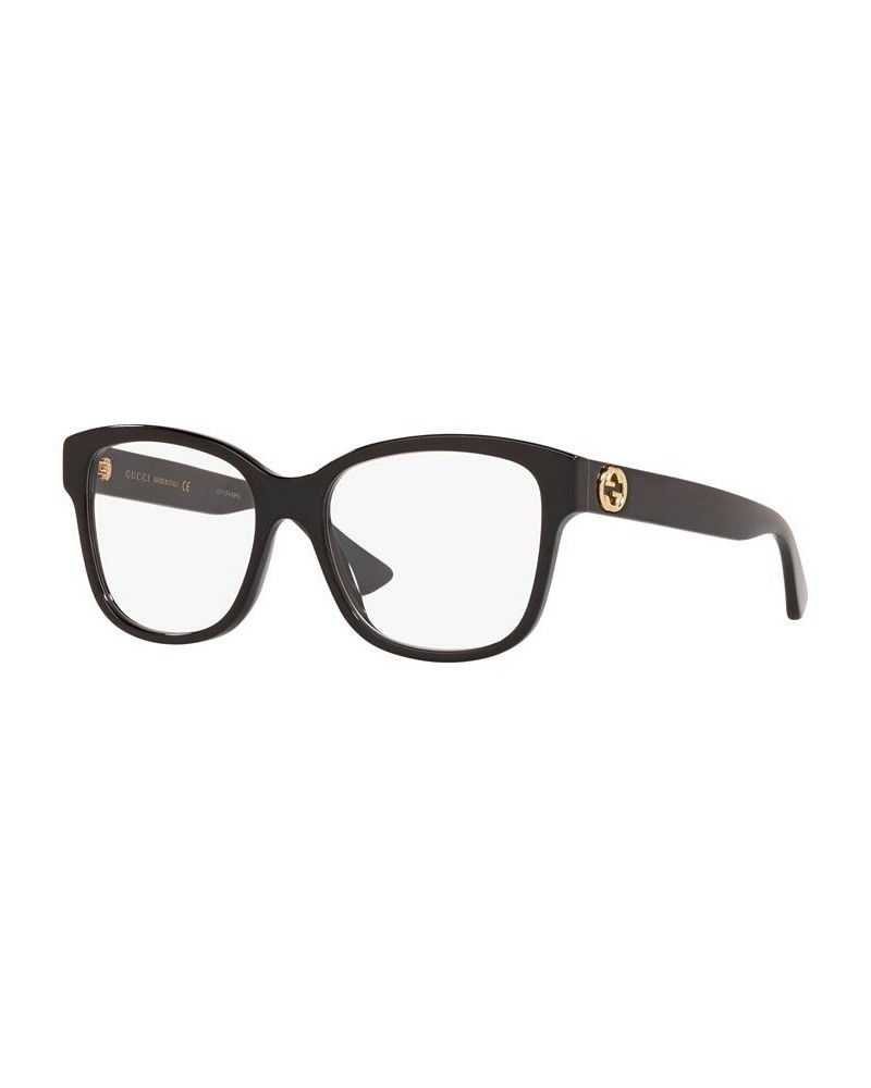 Women's Rectangle Eyeglasses GC00166354-X Black $91.35 Womens