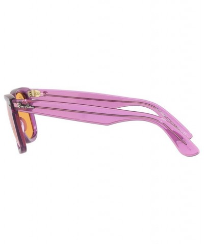 Unisex Sunglasses RB2140 WAYFARER 50 Transparent Violet $39.79 Unisex