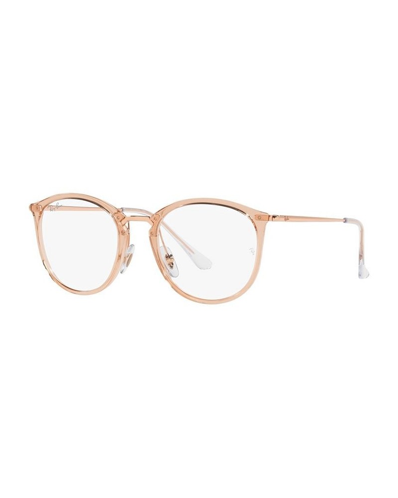 RX7140 Women's Square Eyeglasses Trasparent Light Brown $44.66 Womens