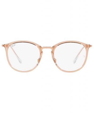 RX7140 Women's Square Eyeglasses Trasparent Light Brown $44.66 Womens