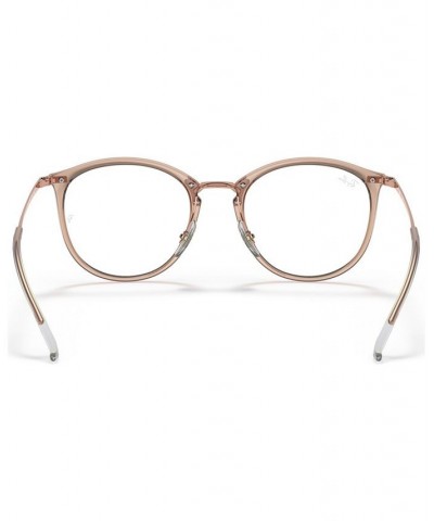 RX7140 Women's Square Eyeglasses Trasparent Light Brown $44.66 Womens