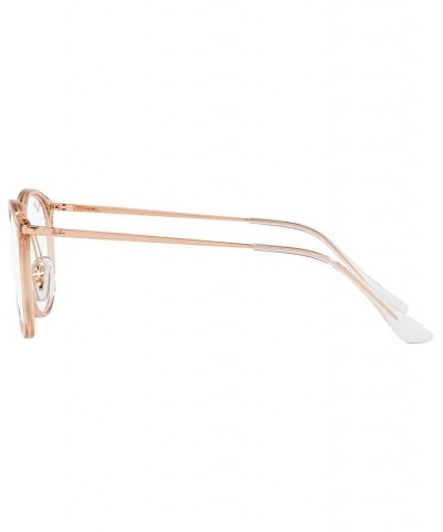 RX7140 Women's Square Eyeglasses Trasparent Light Brown $44.66 Womens