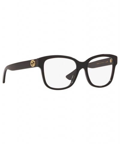 Women's Rectangle Eyeglasses GC00166354-X Black $91.35 Womens