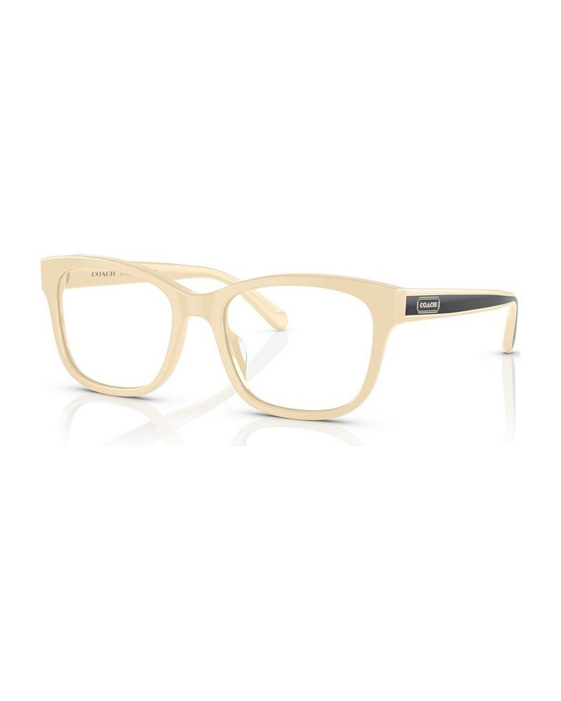 Women's Square Eyeglasses HC6197U53-O Off White $43.12 Womens