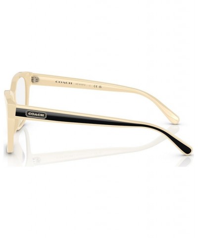 Women's Square Eyeglasses HC6197U53-O Off White $43.12 Womens