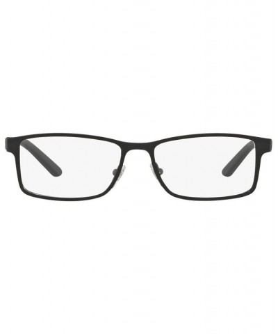 AN6110 Men's Rectangle Eyeglasses Rubber Bla $18.30 Mens