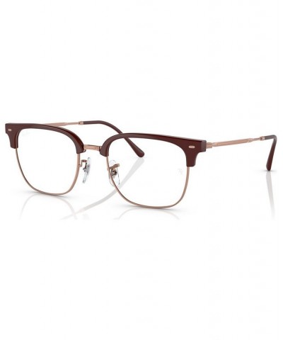 Unisex Square Eyeglasses RX721651-O Bordeaux On Rose Gold-Tone $57.30 Unisex