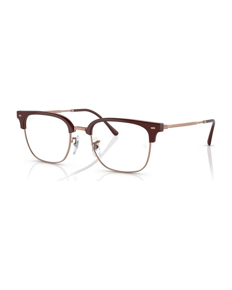 Unisex Square Eyeglasses RX721651-O Bordeaux On Rose Gold-Tone $57.30 Unisex