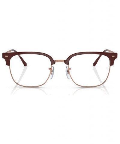 Unisex Square Eyeglasses RX721651-O Bordeaux On Rose Gold-Tone $57.30 Unisex