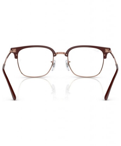 Unisex Square Eyeglasses RX721651-O Bordeaux On Rose Gold-Tone $57.30 Unisex