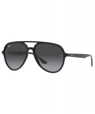 Unisex Low Bridge Fit Sunglasses RB4376F 57 Black $15.50 Unisex