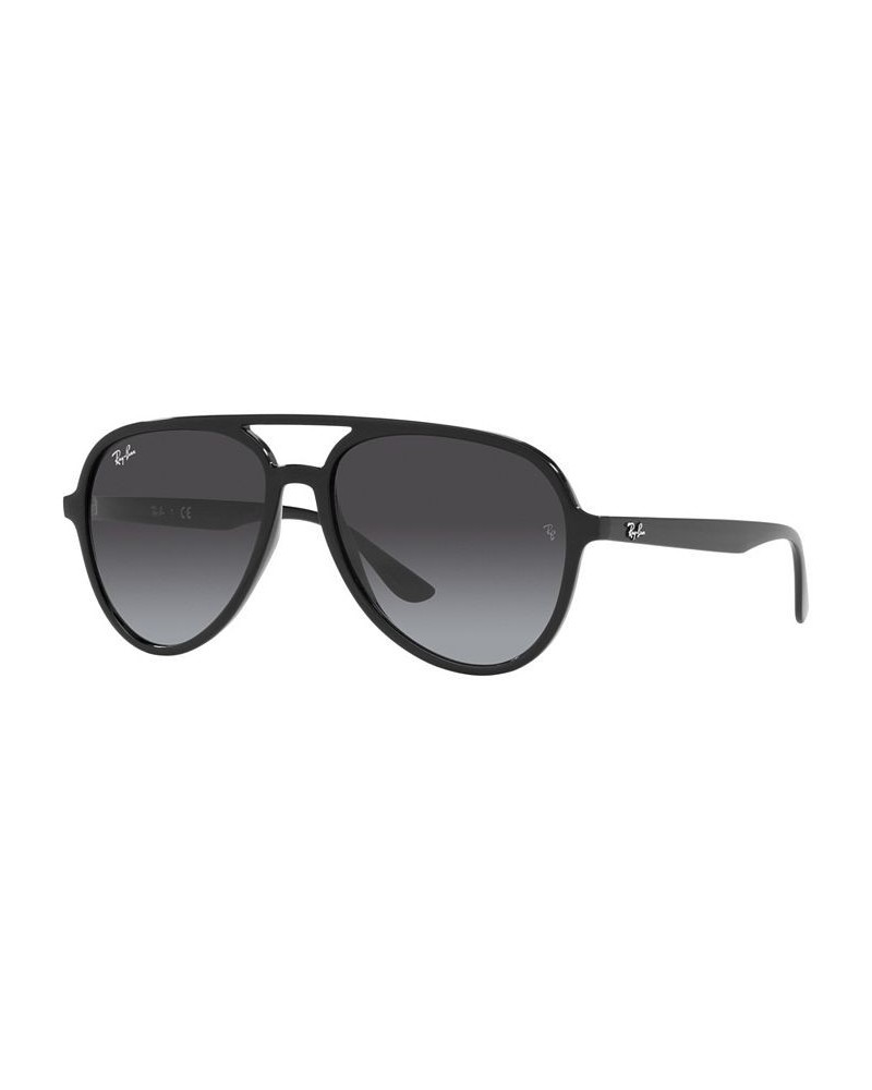 Unisex Low Bridge Fit Sunglasses RB4376F 57 Black $15.50 Unisex