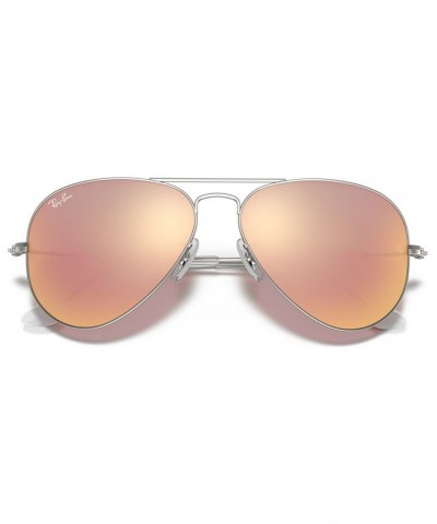 Sunglasses RB3025 AVIATOR MIRROR GOLD SHINY/SILVER GRADIENT $48.88 Unisex