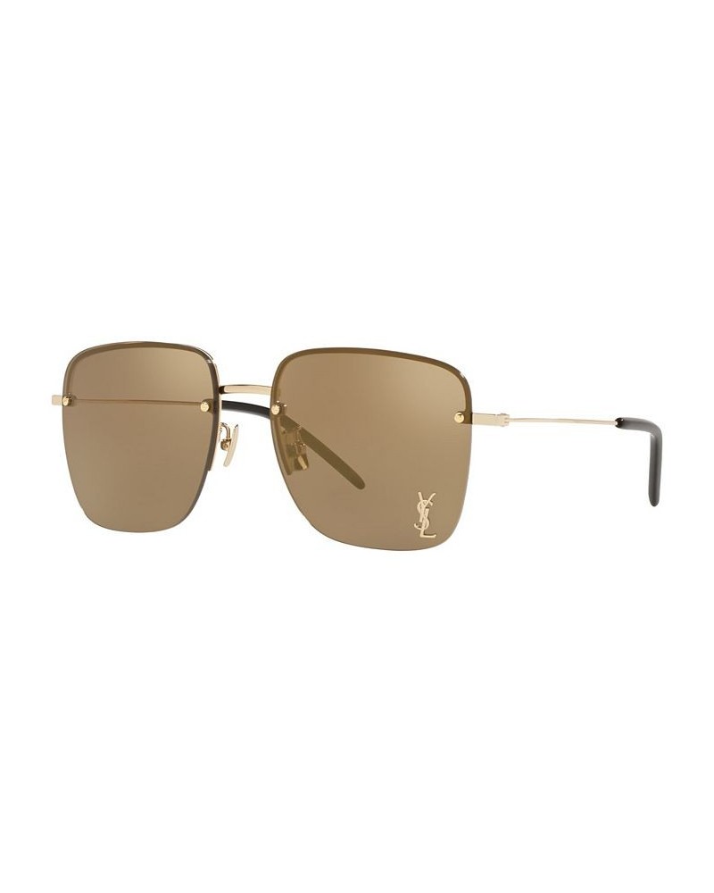 Women's Sunglasses SL 312 M-006 58 Gold Tone $136.35 Womens