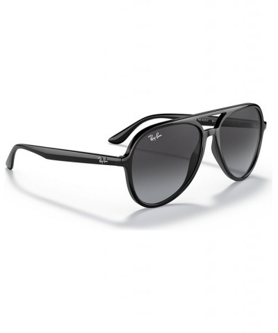 Unisex Low Bridge Fit Sunglasses RB4376F 57 Black $15.50 Unisex