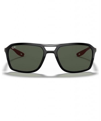 Men's Sunglasses RB4329M Scuderia Ferrari Collection 57 BLACK/DARK GREEN $55.50 Mens