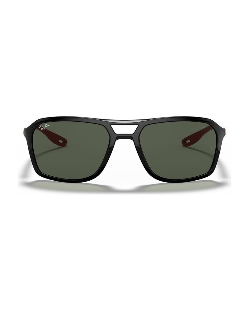 Men's Sunglasses RB4329M Scuderia Ferrari Collection 57 BLACK/DARK GREEN $55.50 Mens