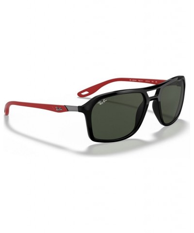 Men's Sunglasses RB4329M Scuderia Ferrari Collection 57 BLACK/DARK GREEN $55.50 Mens