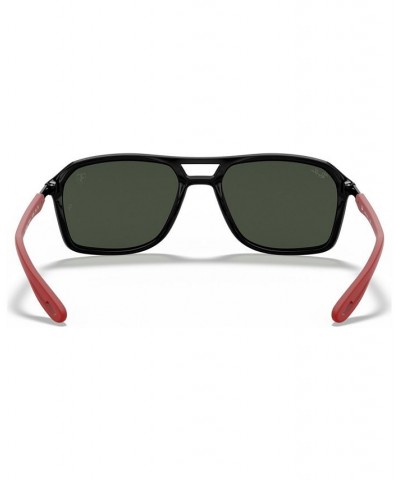 Men's Sunglasses RB4329M Scuderia Ferrari Collection 57 BLACK/DARK GREEN $55.50 Mens