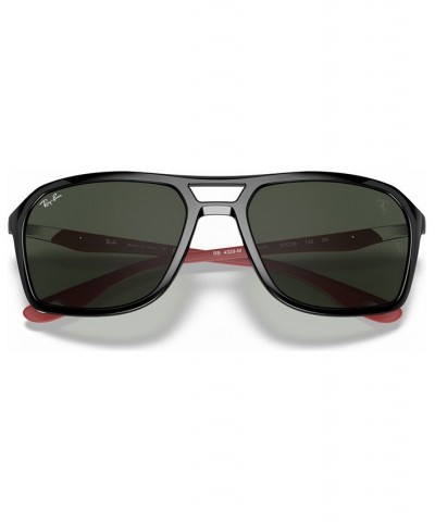 Men's Sunglasses RB4329M Scuderia Ferrari Collection 57 BLACK/DARK GREEN $55.50 Mens