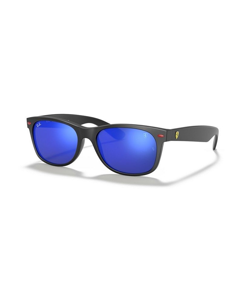 Unisex Sunglasses RB2132M Scuderia Ferrari Collection 55 MATTE BLACK/GREEN MIRROR BLUE $54.60 Unisex