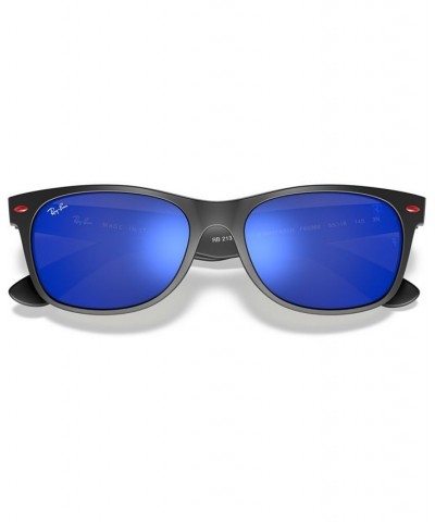 Unisex Sunglasses RB2132M Scuderia Ferrari Collection 55 MATTE BLACK/GREEN MIRROR BLUE $54.60 Unisex