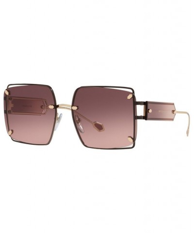 Women's Sunglasses BV6171 59 Pink Gold-Tone/Black $102.17 Womens