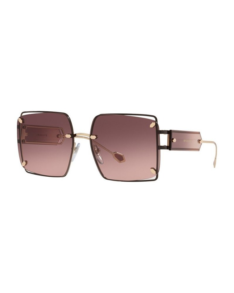 Women's Sunglasses BV6171 59 Pink Gold-Tone/Black $102.17 Womens