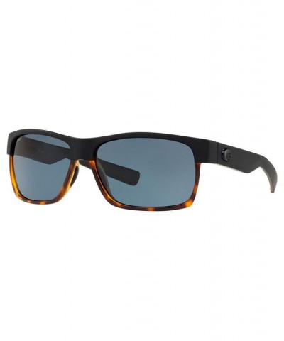 Polarized Sunglasses HALF MOON 60 BLACK MATTE/GREY POLAR $54.04 Unisex