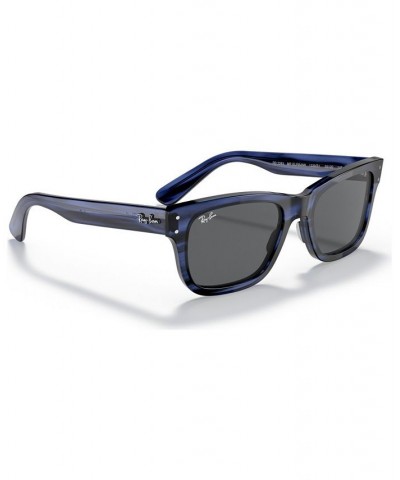 Men's Sunglasses RB2283 MR BURBANK 55 Striped Blue $38.28 Mens