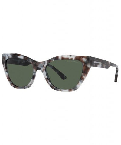 Women's Sunglasses EA4176 54 Shiny Brown Havana $34.40 Womens